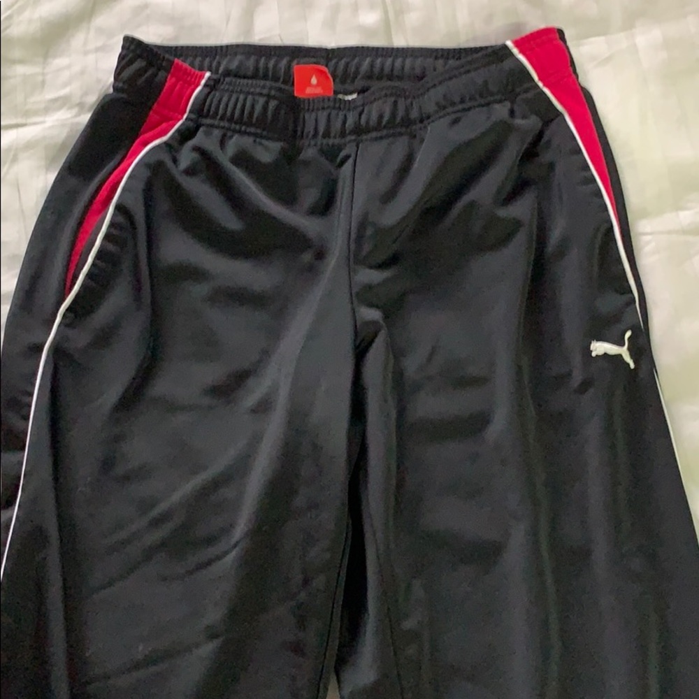 Puma track pants size XS pink and black w/ pockets